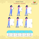 Trio 100% Cotton Bath Towel (71x147 CM), 550 GSM
